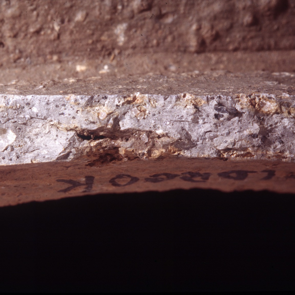 Plate 98: Fresh sherd break of DER CO (width of field 24 mm)