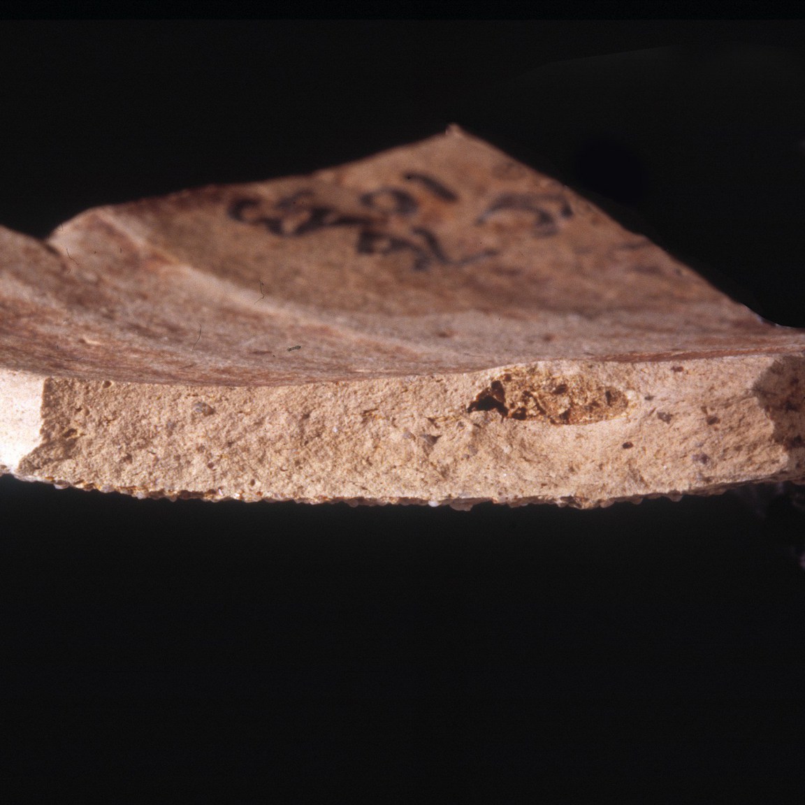 Plate 105: Fresh sherd break of COL CC 1 (width of field 24 mm)