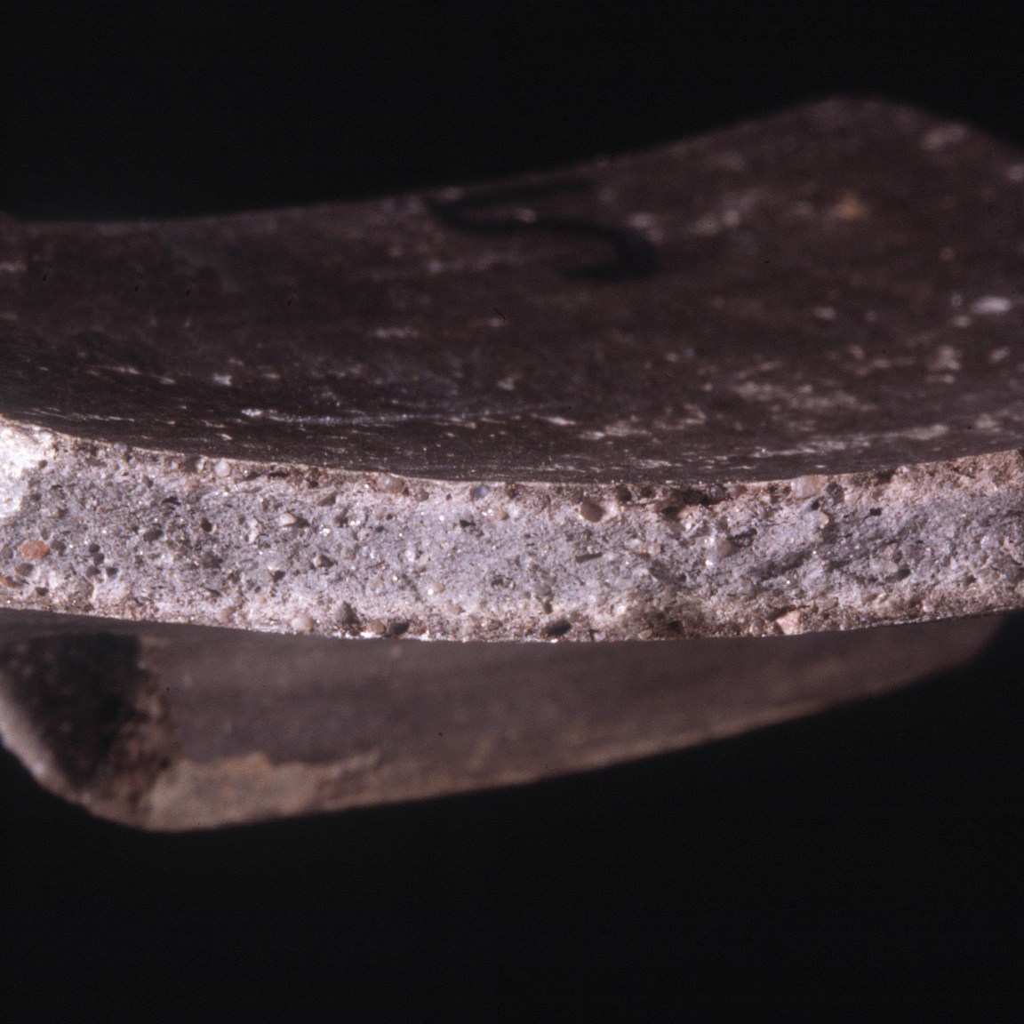 Plate 136: Fresh sherd break of CLI BB 2 (width of field 24 mm)