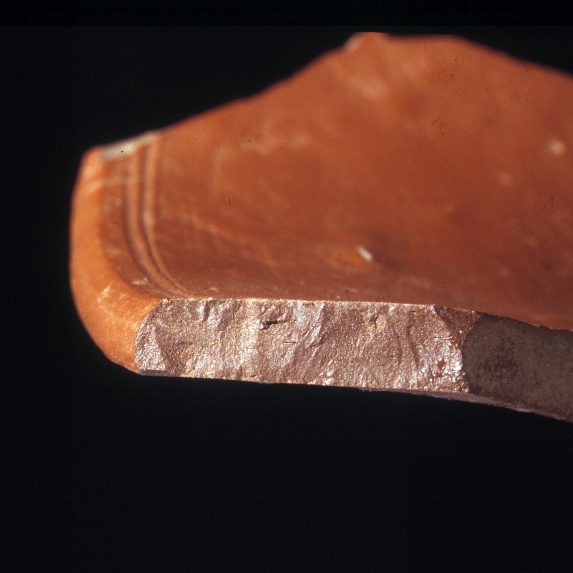 Plate 155: Fresh sherd break of PUL SA (width of field 24 mm)