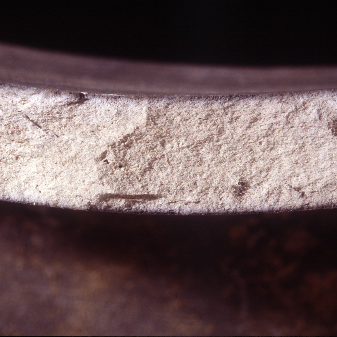 Plate 165: Fresh sherd break of CRA RE (width of field 24 mm)