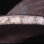 Plate 112: Fresh sherd break of ALH RE (width of field 24 mm). Click to see a larger version